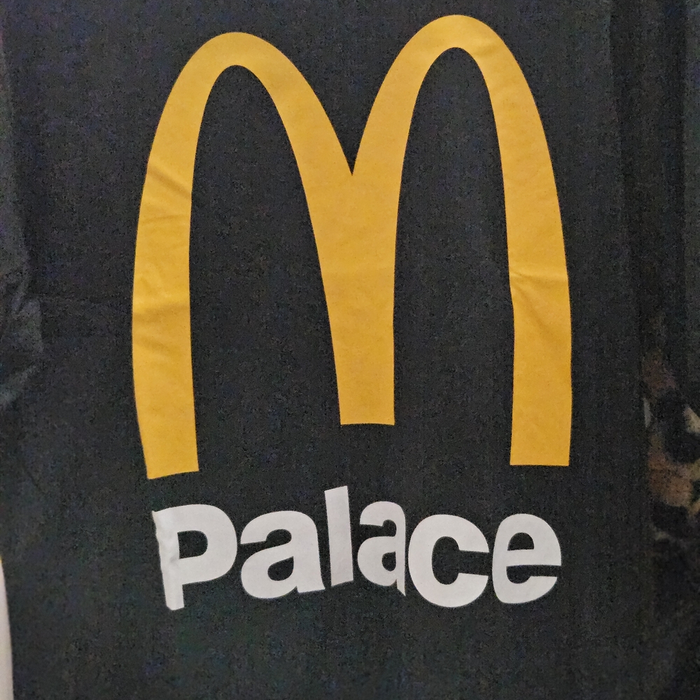 Palace Black T-Shirt with Yellow Logo